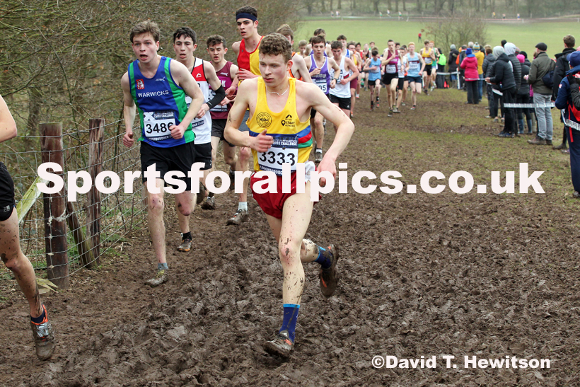 Mens under-17s, 2020 British Athletics Inter Counties Cross Country Champs., Prestwold Hall, Loughborough. Photo: David T. Hewitson/Sports for All Pics
